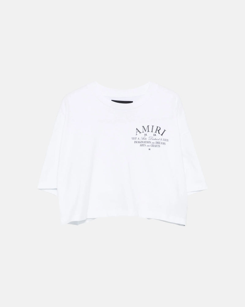 Arts District Cropped Tee White
