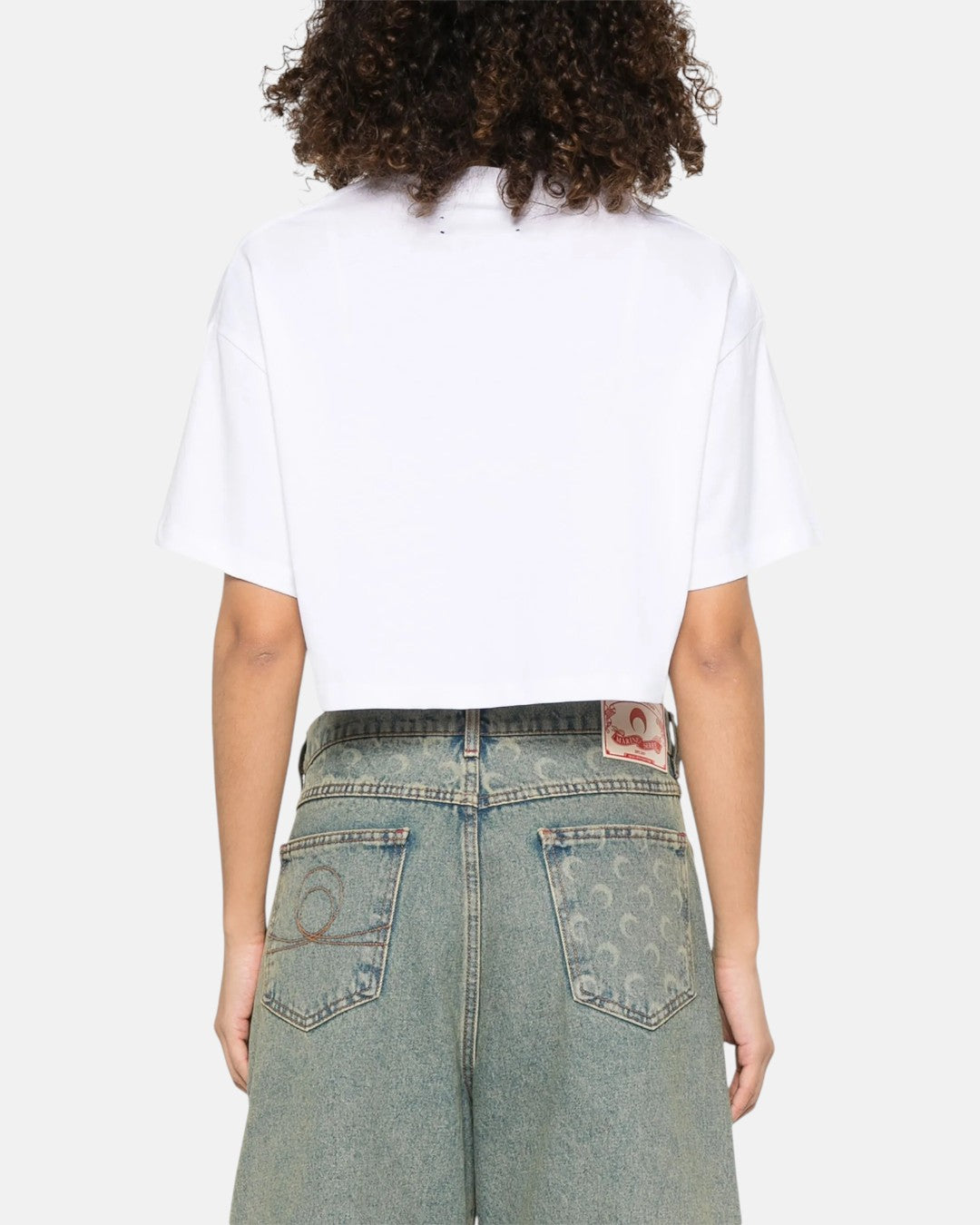 Arts District Cropped Tee White