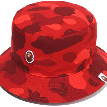 Bape Color Camo Bucket Hat M Red