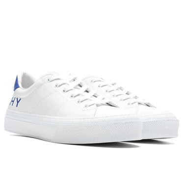 Givenchy City Sport Sneakers In Leather White/Blue