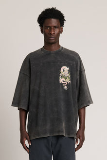 Dilong Oversized Tee Black Corrosion