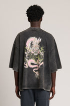 Dilong Oversized Tee Black Corrosion