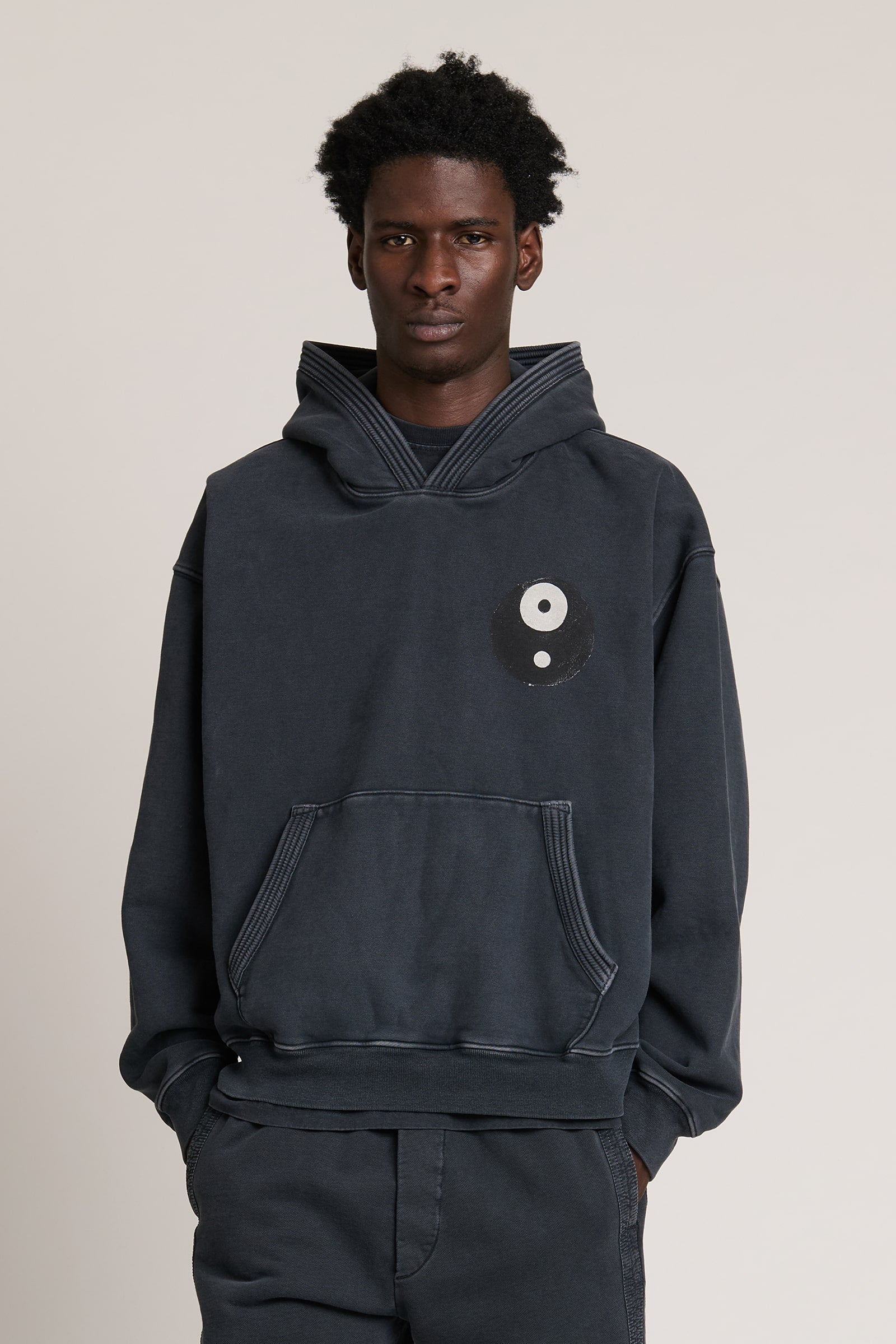 Equil Boxy Hoodie Vintage Black