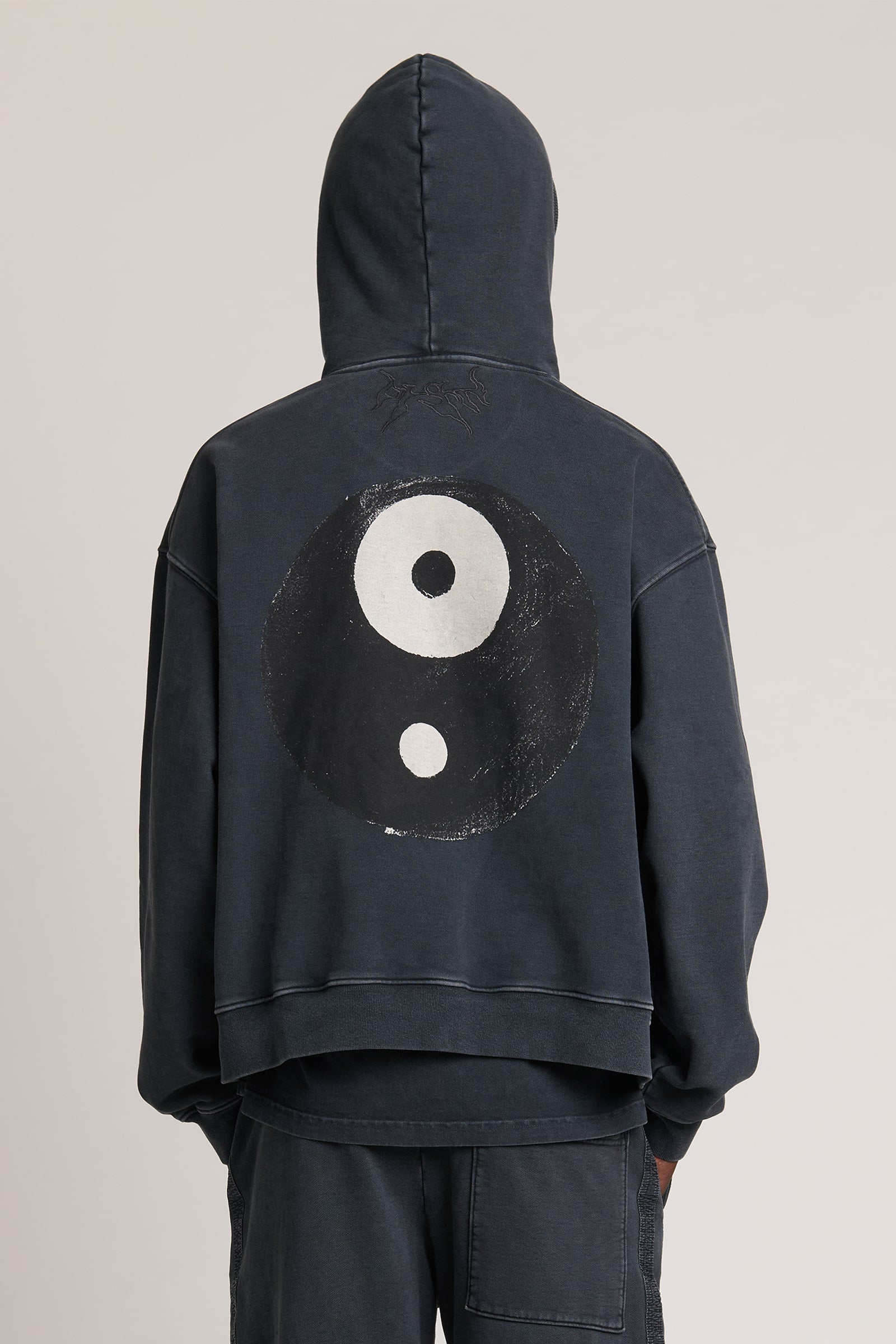 Equil Boxy Hoodie Vintage Black