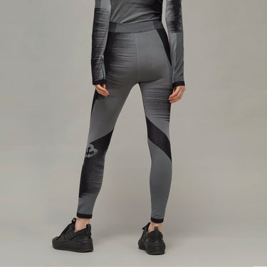 Y-3 Women Engineered Knit Tights Black