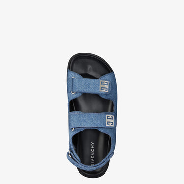 Givenchy Women 4G Sandals In Denim Medium Blue