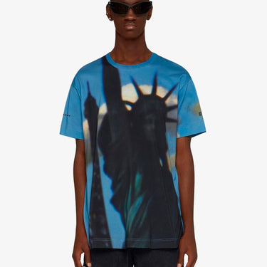 Givenchy Statue Of Liberty Oversized T-Shirt In Cotton Multicolored