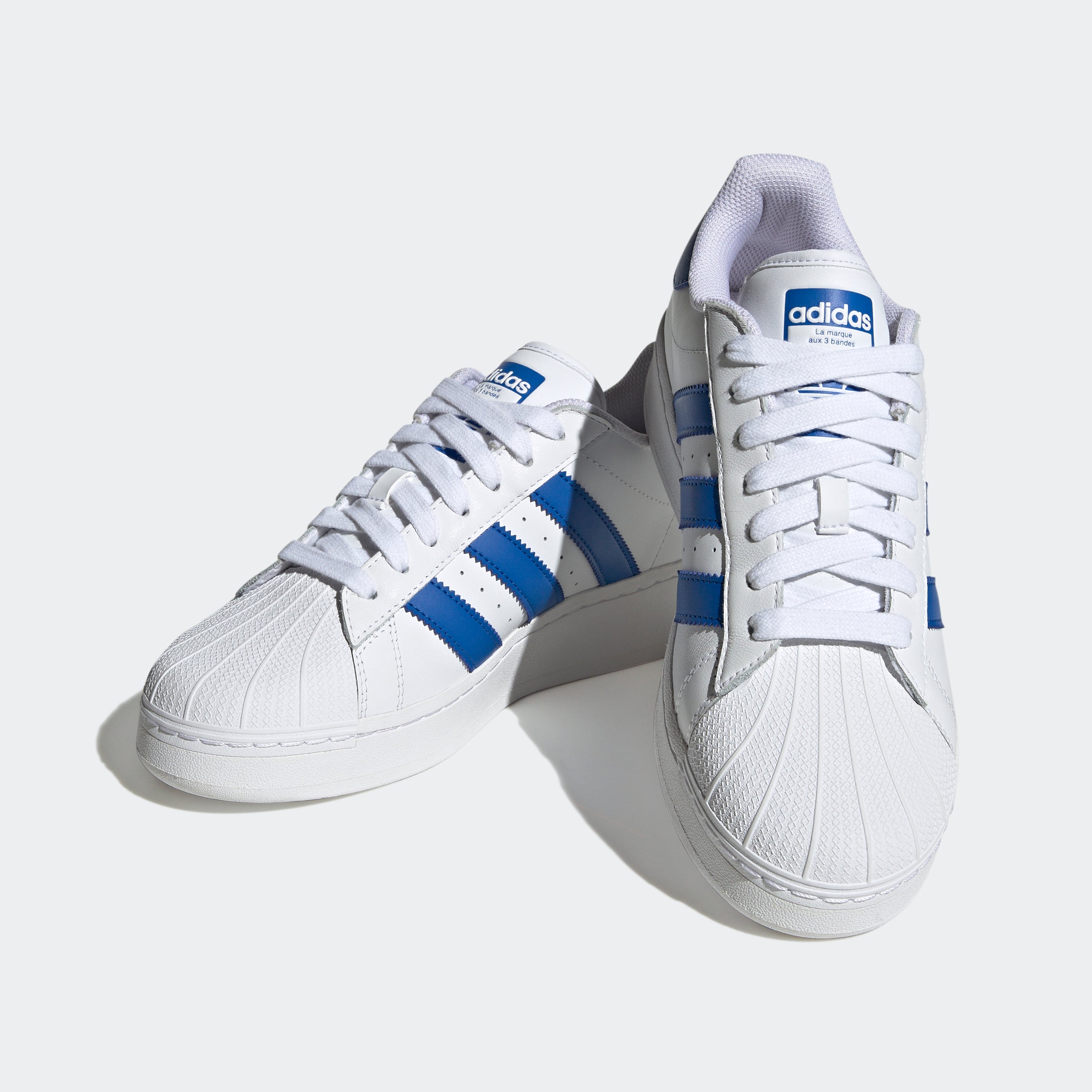 Adidas Originals Superstar XLG Cloud White / Blue / Cloud White | Jet Mexico Adidas Originals Superstar XLG Cloud White / Blue / Cloud White | Jet Mexico
