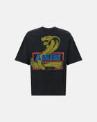 Amiri Crystal Cobra Os Tee Black