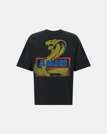 Amiri Crystal Cobra Os Tee Black
