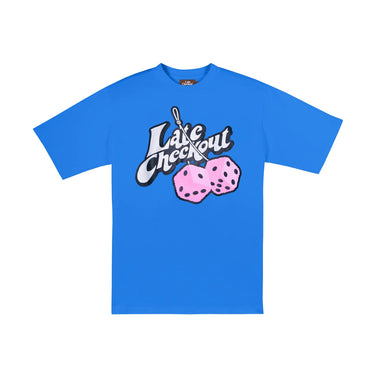 Late Checkout Blue Fluffy Dice Tee