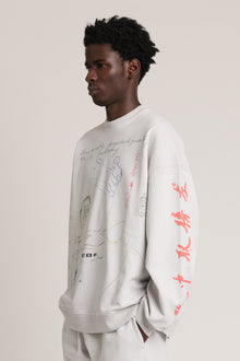 Meditations Oversized Crew Cement Corrosion