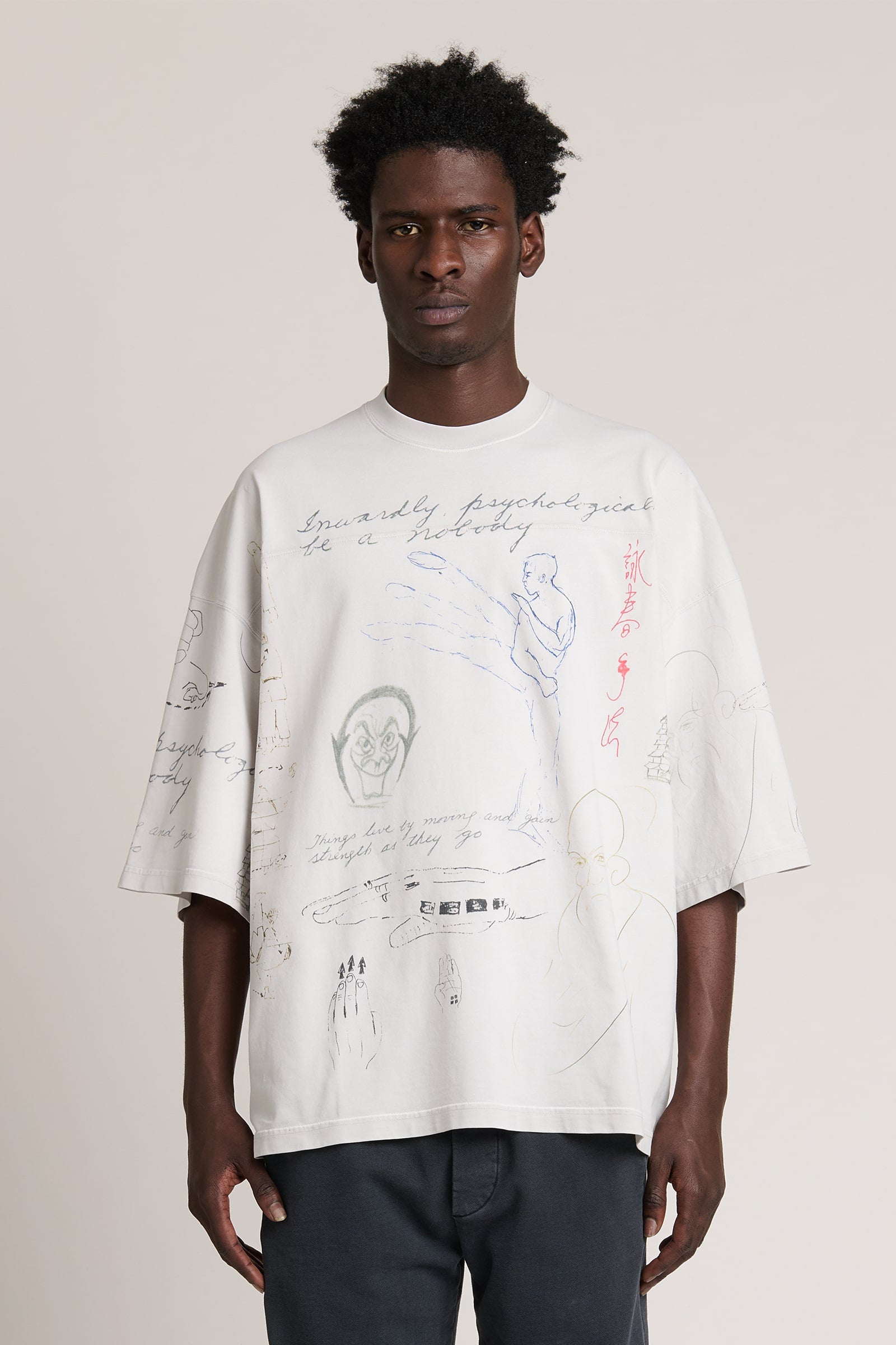 Meditations Oversized Tee Cement Corrosion