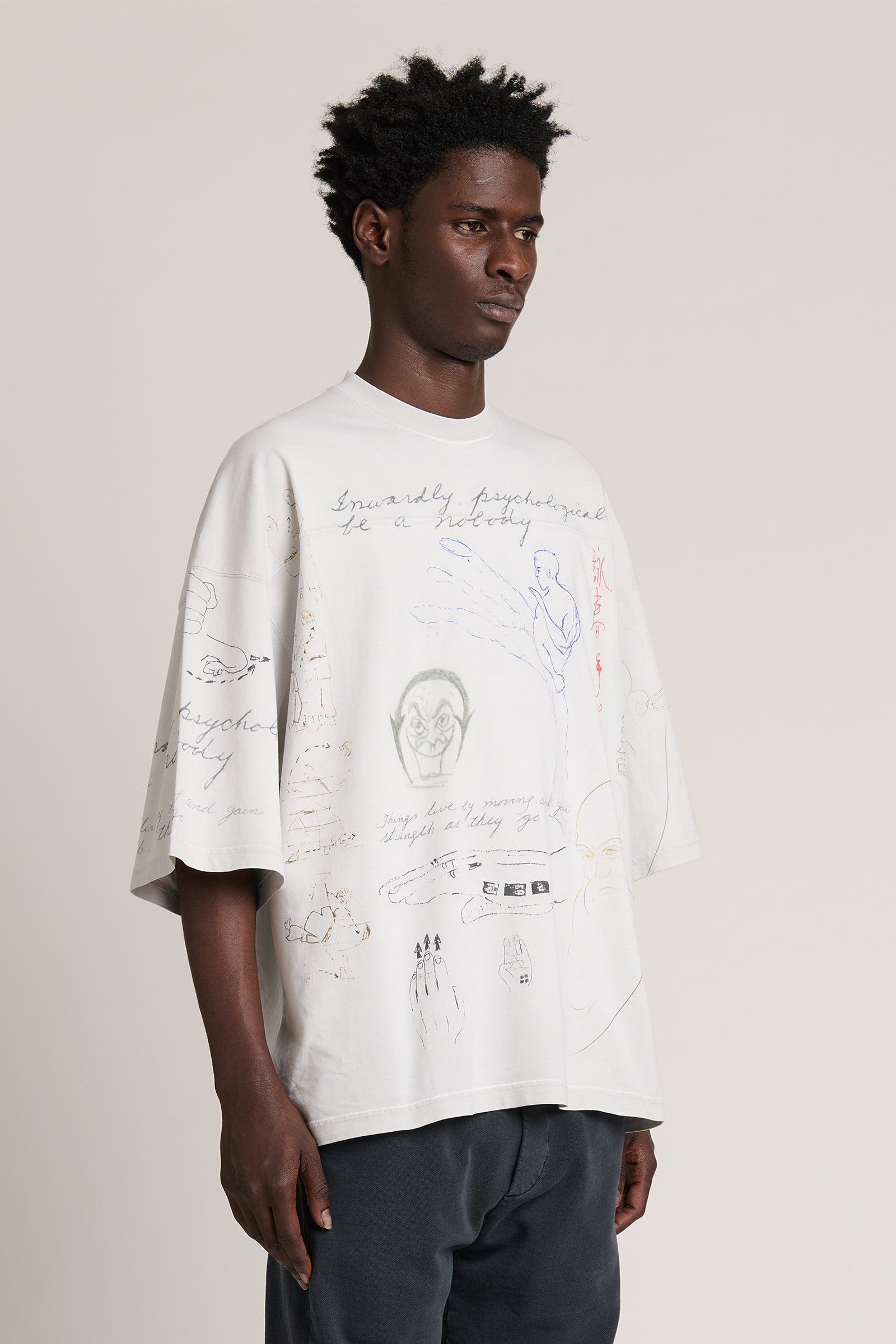 Meditations Oversized Tee Cement Corrosion