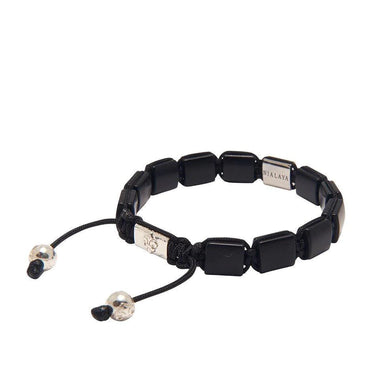 Nialaya The Dorje Flatbead Collection Matte Onyx and Silver