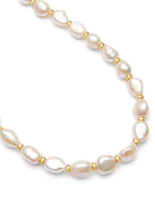 Nialaya Men's Baroque Pearl Choker