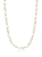 Nialaya Men's Baroque Pearl Choker