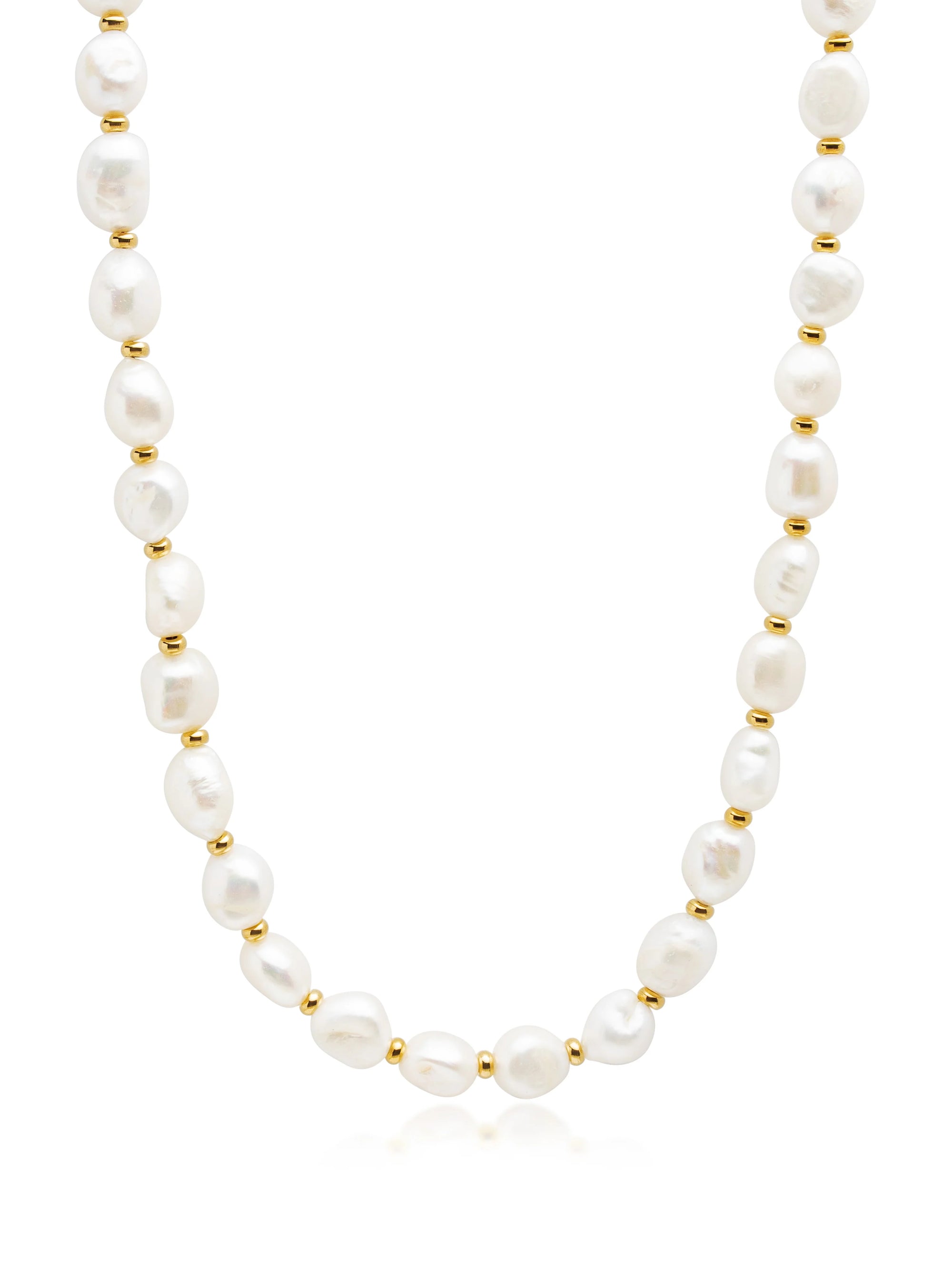 Nialaya Men's Baroque Pearl Choker