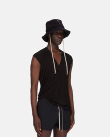 Beach Hat Knitted Black/Pearl