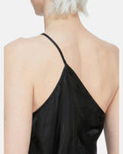 One Shoulder Slip Top Black