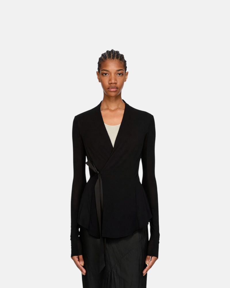Hollywood Viscose Silk Jersey Jacket Black