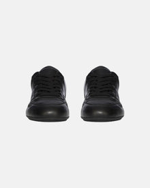 Women Minimal Leather Sneakers Black/Black/Black