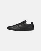 Women Minimal Leather Sneakers Black/Black/Black