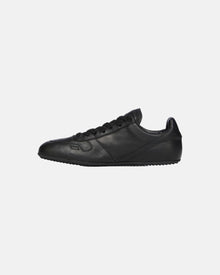 Women Minimal Leather Sneakers Black/Black/Black