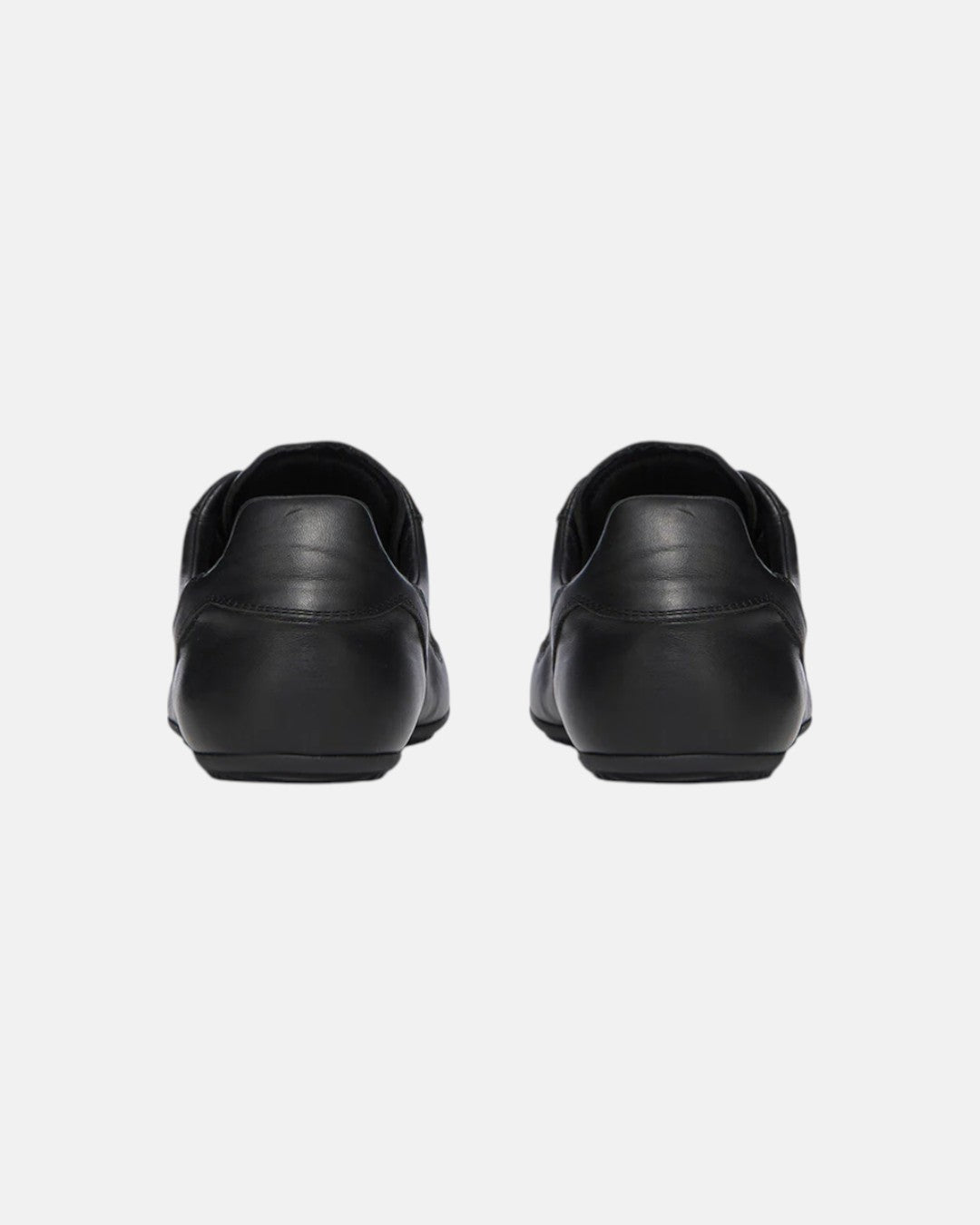 Women Minimal Leather Sneakers Black/Black/Black