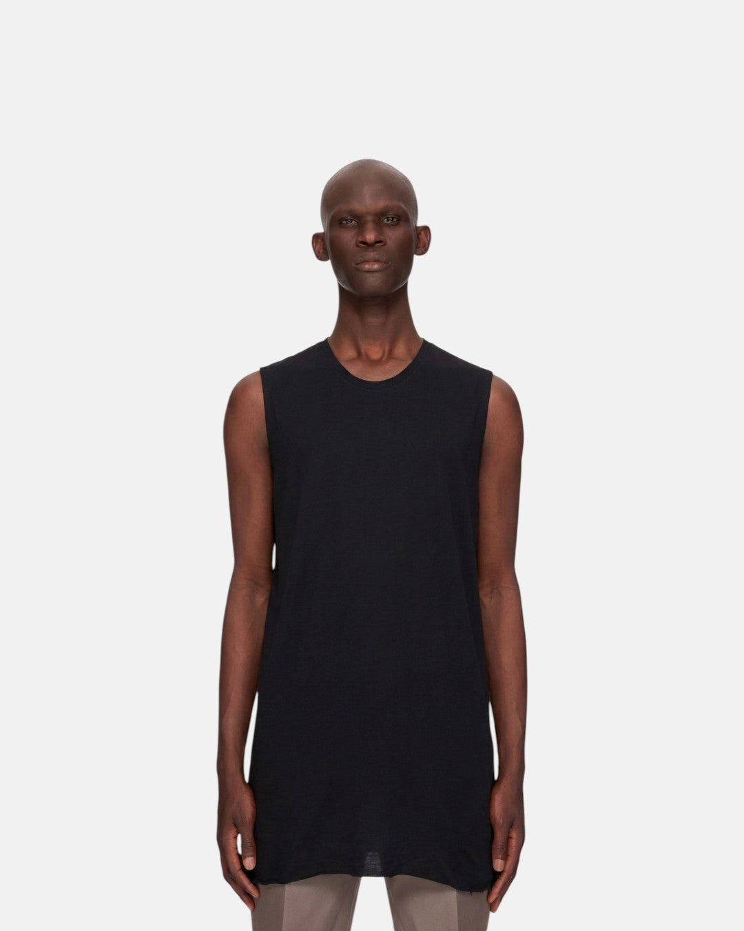 Basic Sleeveless T-Shirt Black