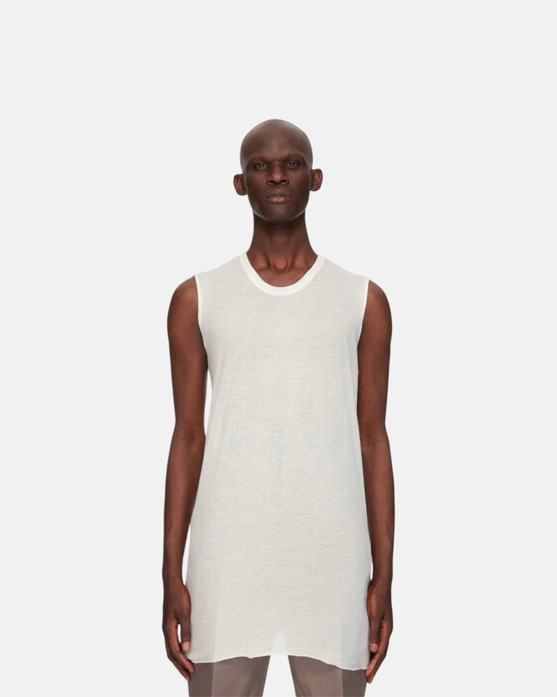 Basic Sleeveless T-Shirt Milk