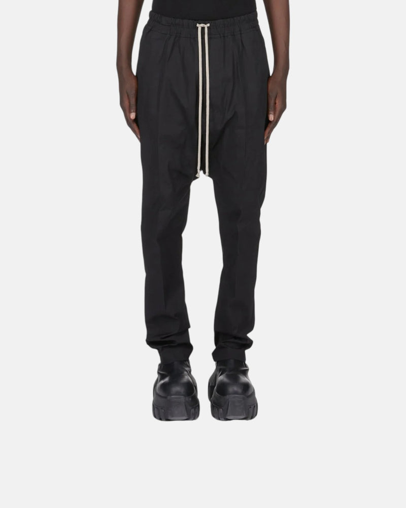 Drawstring Woven Pants Black