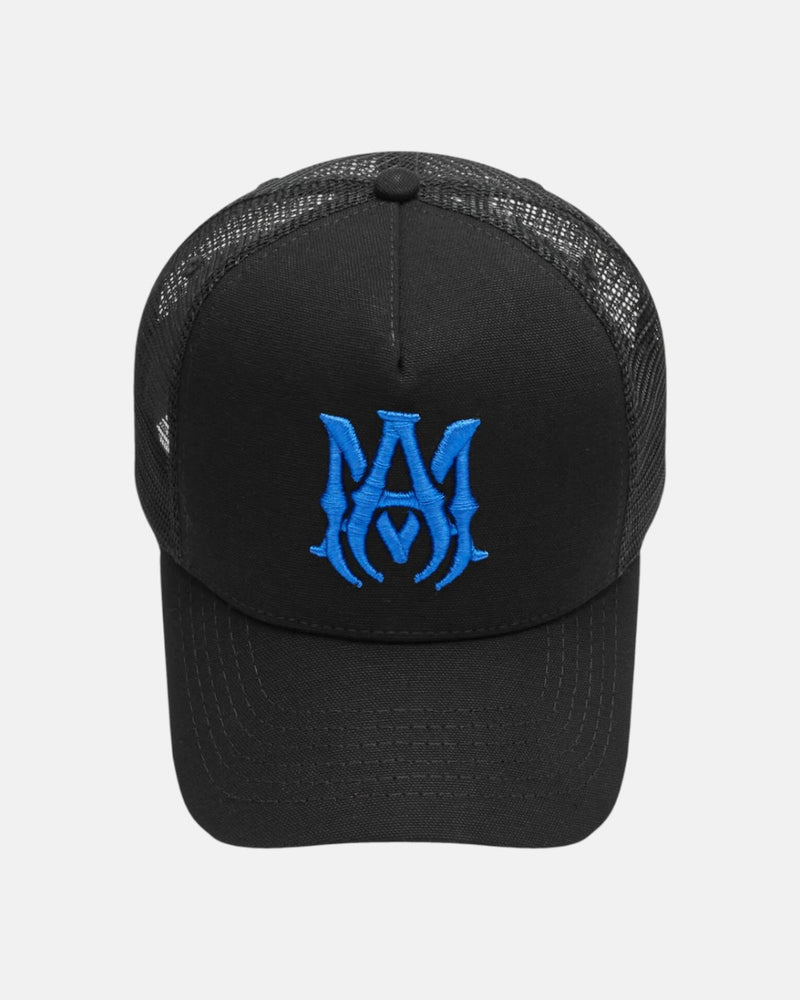 Ma Logo Trucker Hat Black Blue