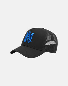 Ma Logo Trucker Hat Black Blue