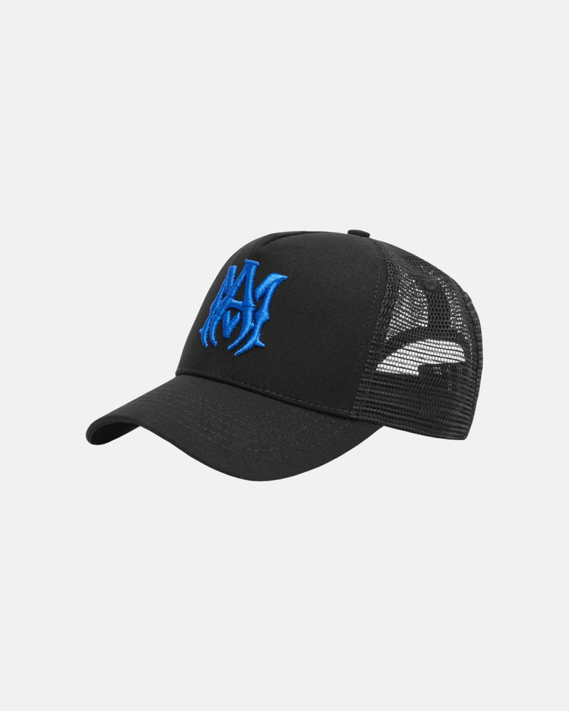 Ma Logo Trucker Hat Black Blue