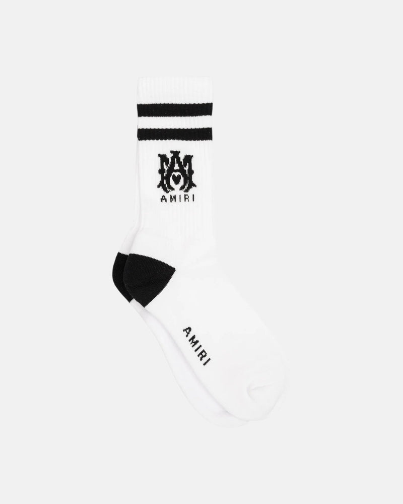 Ribbed Ma Athletic Socks Black