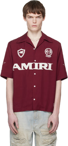 Amiri Sport Camp Shirt Aged Port