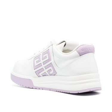 Givenchy Women G4 Sneakers In Patent Leather White/Lilac