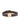 Valentino V Leather Bracelet Dark Brown