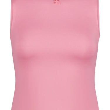 Courreges Top Sleeveless Techno Jersey Candy Pink