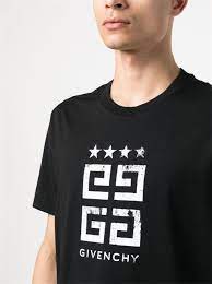 Givenchy 4G Stamp Logo T-Shirt Black