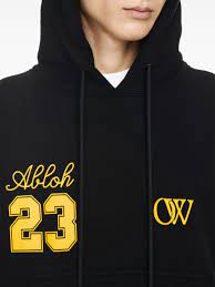 Off White Ow 23 Skate Hoodie Black Gold Fusion