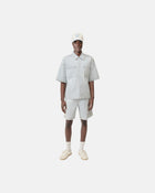 Amiri 3D Ss Snap Shirt Light Indigo