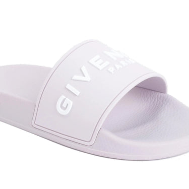 Givenchy Slide Flat Sandals Soft Lilac