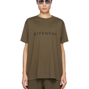 Givenchy Archetype Slim Fit T-Shirt In Cotton Khaki