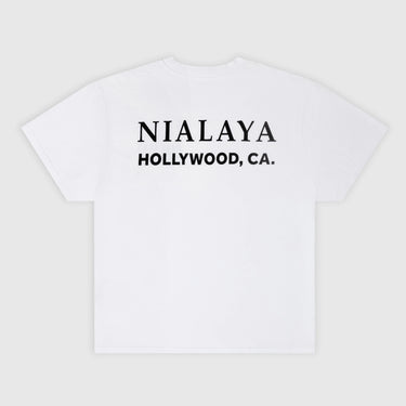 Classic Nialaya Logo Tee in White