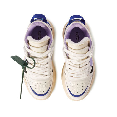 Off White Women Midtop Sponge Sneakers White Lilac