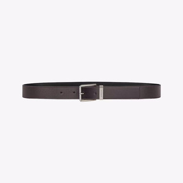 Givenchy Logo Engraved Buckle Belt In Dark Brown