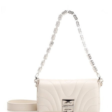 Givenchy Micro 4G Soft Bag In Quilted Leather Ivory