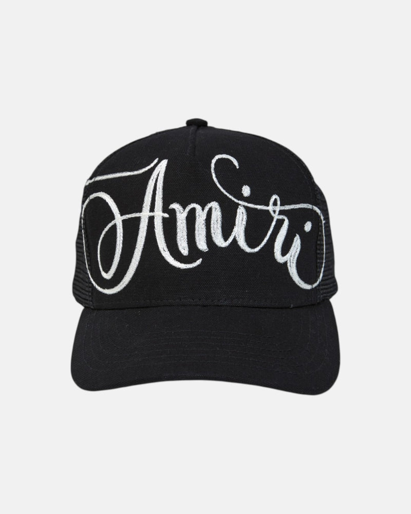 Amiri Chainstitch Canvas Hat Black
